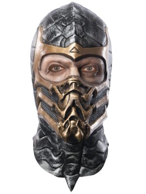 Máscara Masculina Scorpion Mortal Kombat Máscara Masculina Scorpion Mortal Kombat