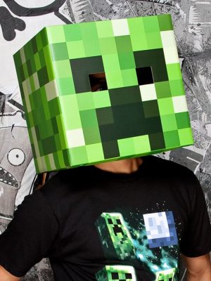 Máscara Minecraft Creeper Infantil Máscara Minecraft Creeper Infantil