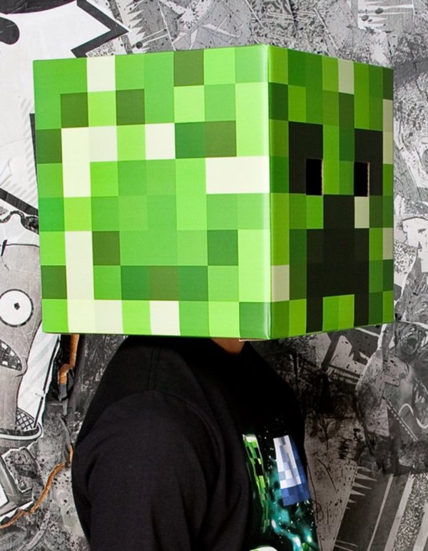 Máscara Minecraft Creeper Infantil Máscara Minecraft Creeper Infantil