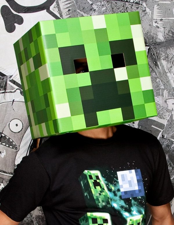 Máscara Minecraft Creeper Infantil Máscara Minecraft Creeper Infantil