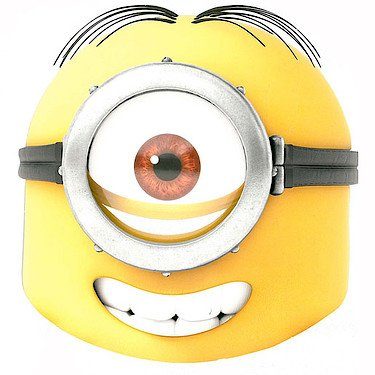 Máscara Minion Stuart do Meu Malvado Favorito Máscara Minion Stuart do Meu Malvado Favorito