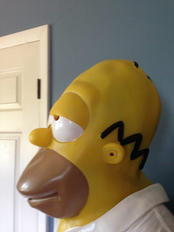 Máscara Os Simpsons Homer Luxo Máscara Os Simpsons Homer Luxo