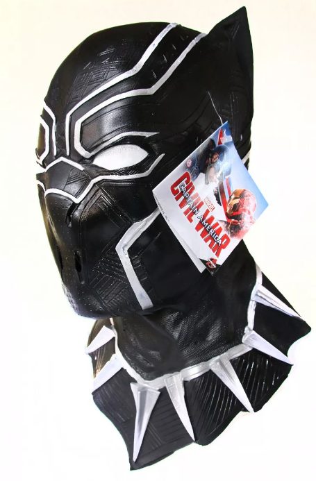 Máscara Pantera Negra Guerra civil Adulto Luxo Máscara Pantera Negra Guerra civil Adulto Luxo