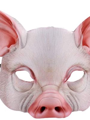 Máscara Porco de Látex Luxo