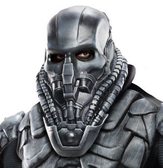 Máscara Super Homem de Aço General Zod Luxo Máscara Super Homem de Aço General Zod Luxo