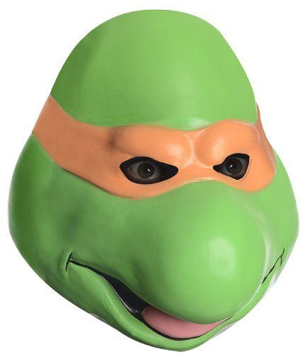 Máscara Tartaruga Ninja Michelangelo Vinil Máscara Tartaruga Ninja Michelangelo Vinil