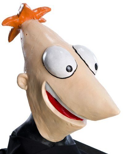 Máscara Vinil Phineas de Phineas e Ferb Luxo