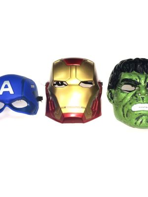 Máscaras Dos Vingadores Ironman Capitão América e Hulk Máscaras Dos Vingadores Ironman Capitão América e Hulk