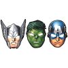 Máscaras Hulk Thor Capitão América Homem de Ferro  Os Vingadores