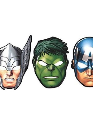 Máscaras Hulk Thor Capitão América Homem de Ferro  Os Vingadores