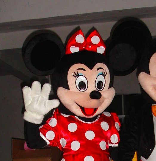 Cabeça Mascote Minnie Super Luxo Cabeça Mascote Minnie Super Luxo