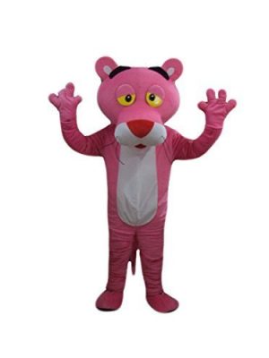 Mascote Pantera Cor-de-Rosa Luxo Mascote Pantera Cor-de-Rosa Luxo
