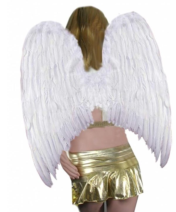 Asa Anjo Branca Adulto Luxo Asa Anjo Branca Adulto Luxo
