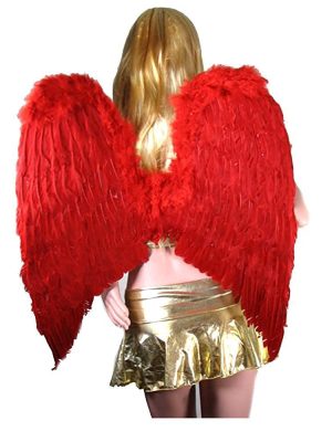 Asa Anjo Vermelha Adulto Luxo Asa Anjo Vermelha Adulto Luxo