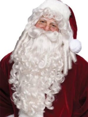 Barba Bigode e Peruca do Papai Noel Natal Luxo
