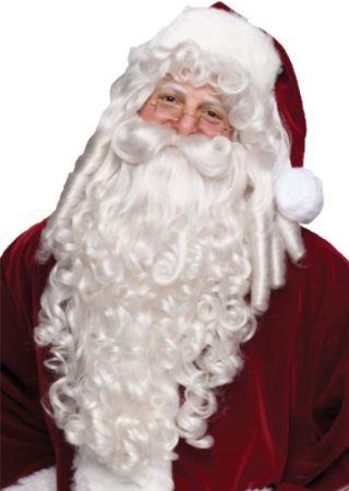 Barba Bigode e Peruca do Papai Noel Natal Luxo