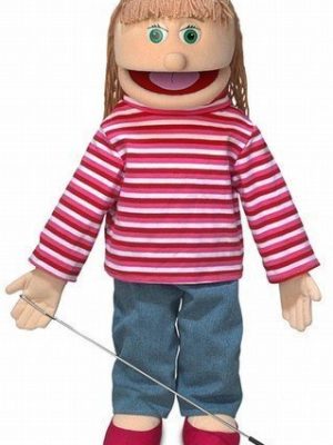 Boneco Fantoche Ventríloquo Jovem Emilia Luxo Boneco Fantoche Ventríloquo Jovem Emilia Luxo