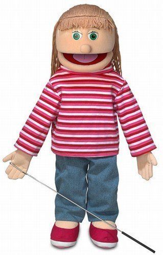 Boneco Fantoche Ventríloquo Jovem Emilia Luxo Boneco Fantoche Ventríloquo Jovem Emilia Luxo
