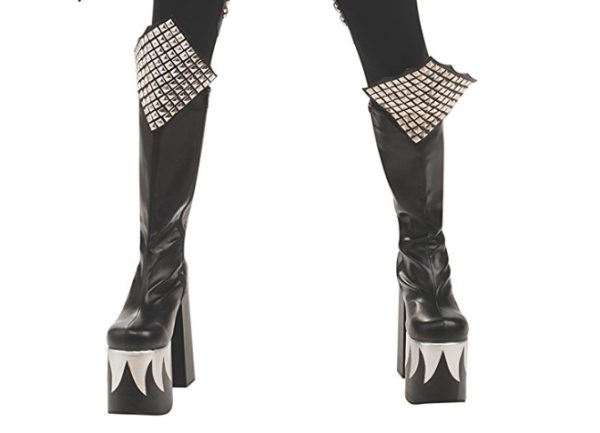 Botas Kiss Gene Simmons Demon Luxo Adulto Botas Kiss Gene Simmons Demon Luxo Adulto