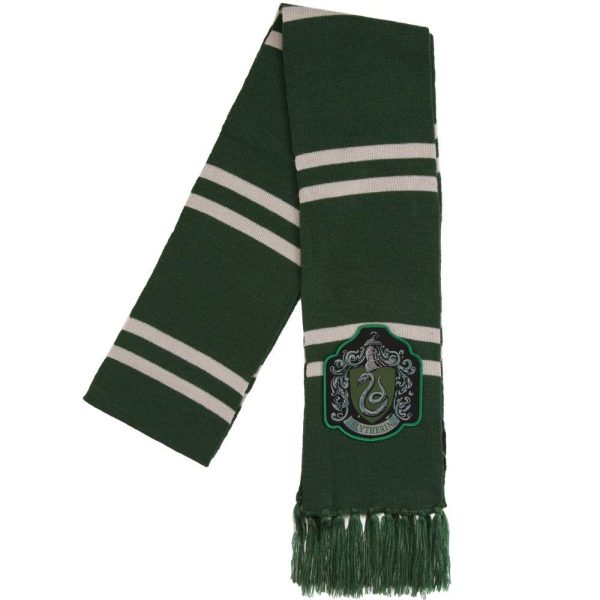 Cachecol Hogwarts Slytherin Luxo Harry Potter Cachecol Hogwarts Slytherin Luxo Harry Potter