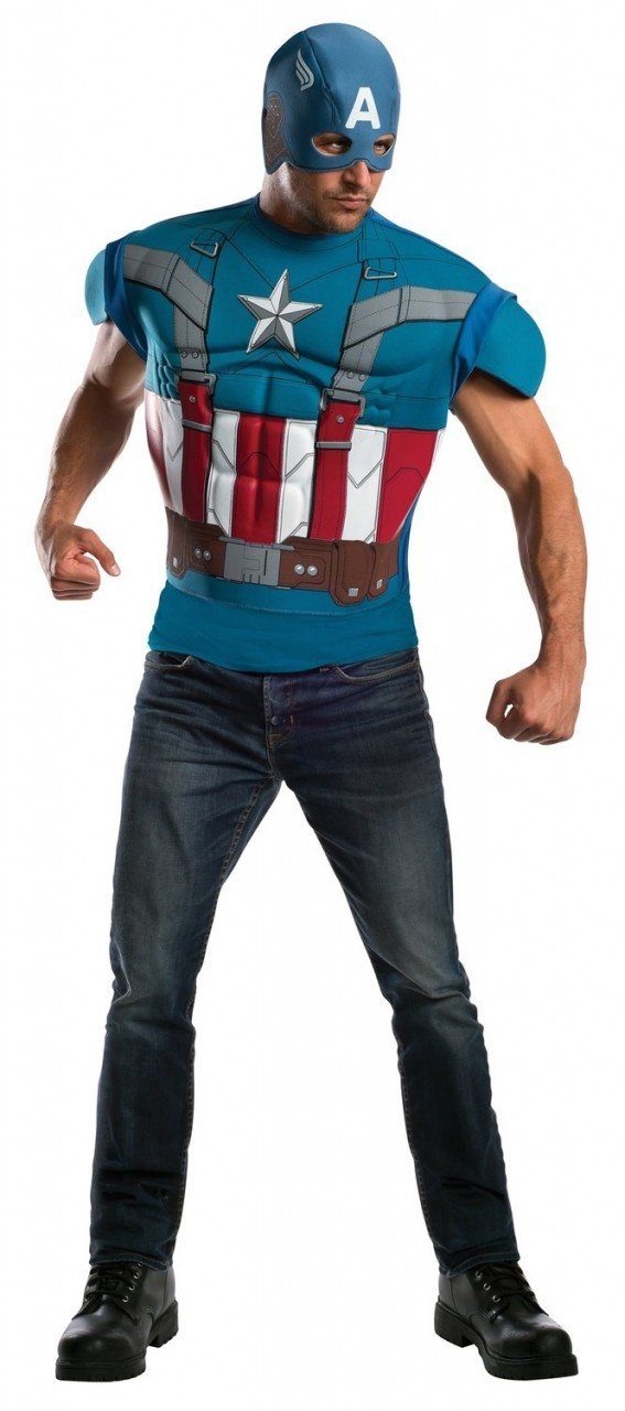 Camiseta Capitão América Adulto