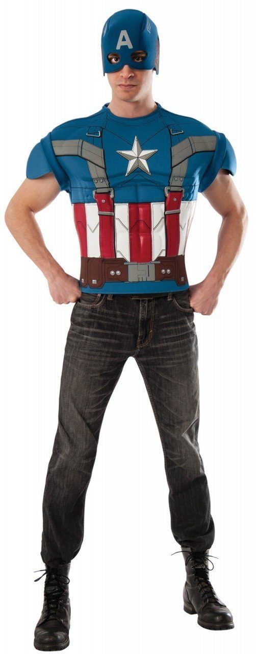 Camiseta Capitão América O Soldado do Inverno Adulto Luxo Camiseta Capitão América O Soldado do Inverno Adulto Luxo