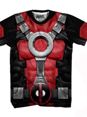 Camiseta Deadpool Adulto Atlética Camiseta Deadpool Adulto Atlética