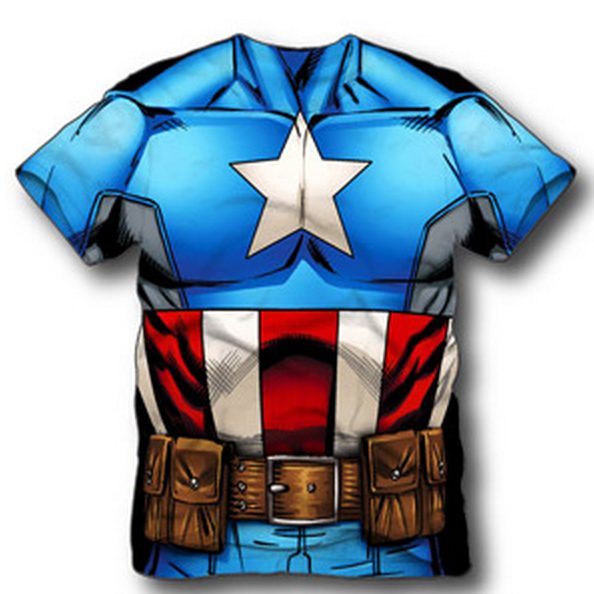 Camiseta do Capitão América Infantil Camiseta do Capitão América Infantil