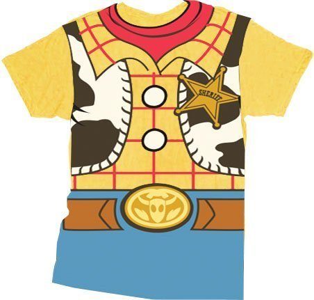 Camiseta do Woody Adulto Camiseta do Woody Adulto