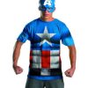 Camiseta e Máscara do Capitão América Os Vingadores