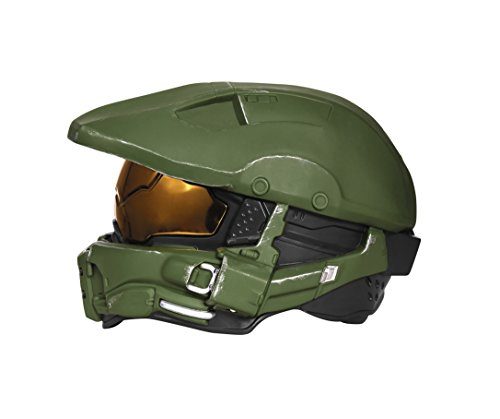 Capacete Halo 3 Luxo Adulto Luz Capacete Halo 3 Luxo Adulto Luz