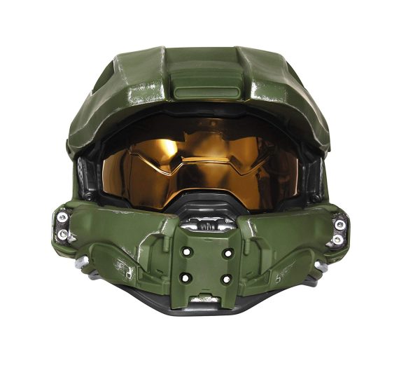 Capacete Halo 3 Luxo Adulto Luz Capacete Halo 3 Luxo Adulto Luz