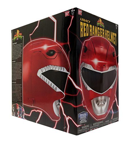 Capacete Power Rangers Mighty Morphin Vermelho