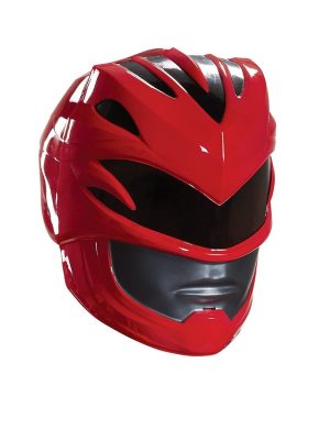 Capacete Power Rangers Mighty Morphin Vermelho Luxo
