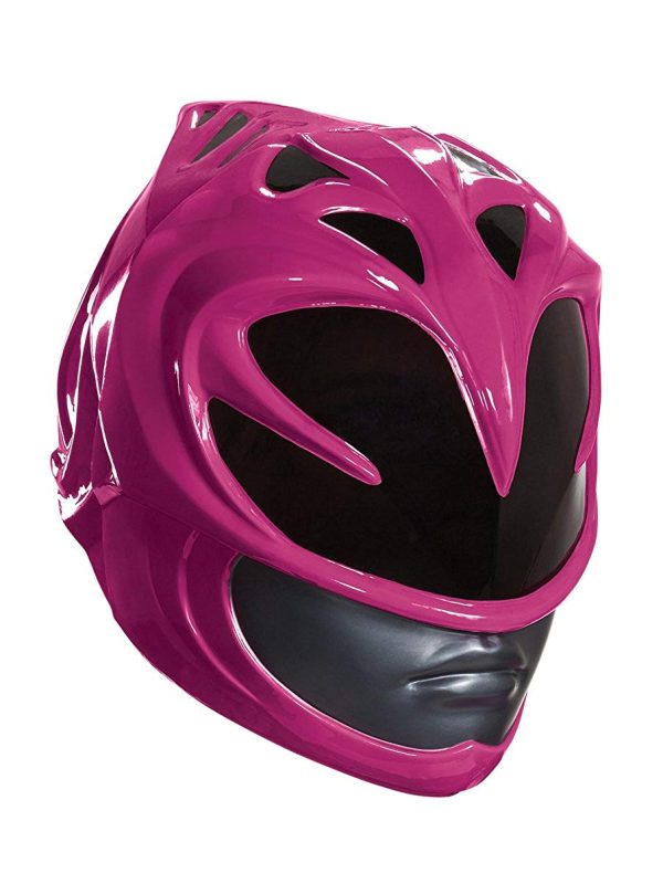 Capacete Power Rangers Rosa Clássico Luxo