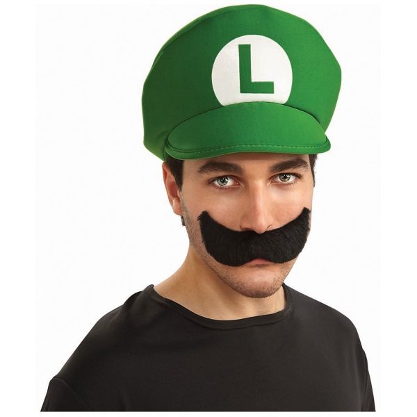 Chapéu Luigi Boné e Bigode Chapéu Luigi Boné e Bigode
