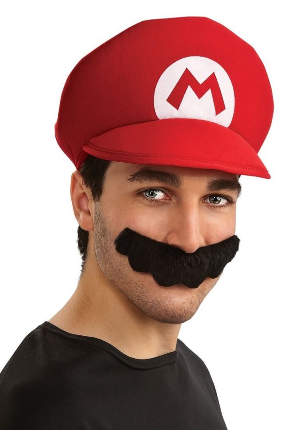 Chapéu Mário Boné e Bigode Chapéu Mário Boné e Bigode