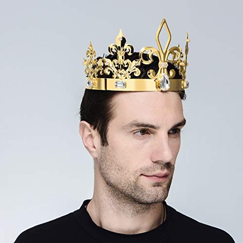 Coroa de Rei ou Rainha Luxo Dourada Coroa de Rei ou Rainha Luxo Dourada