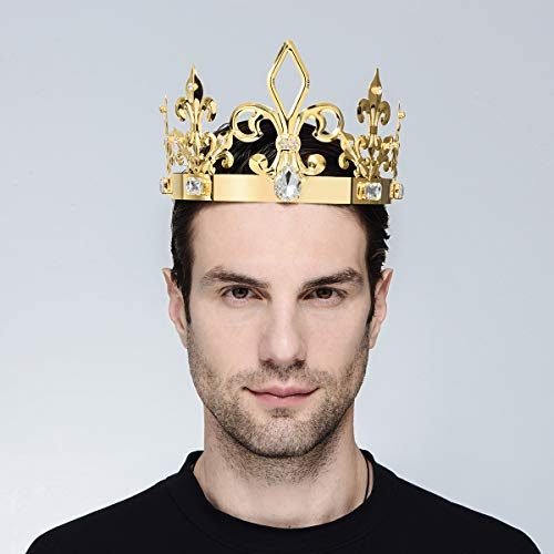 Coroa de Rei ou Rainha Luxo Dourada Coroa de Rei ou Rainha Luxo Dourada