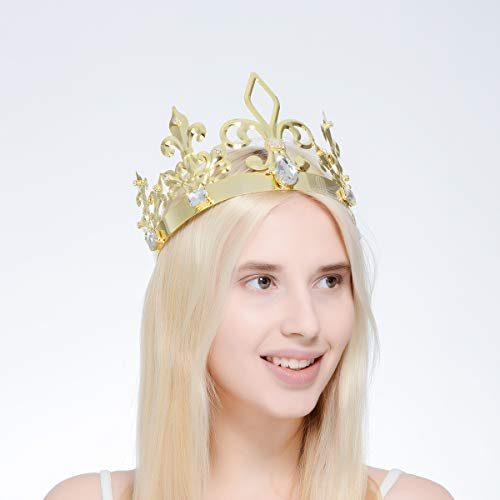 Coroa de Rei ou Rainha Luxo Dourada Coroa de Rei ou Rainha Luxo Dourada