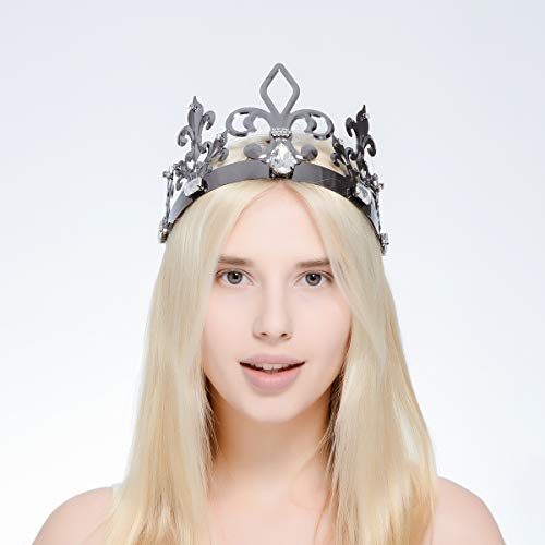 Coroa de Rei Luxo Prata Escura Coroa de Rei Luxo Prata Escura