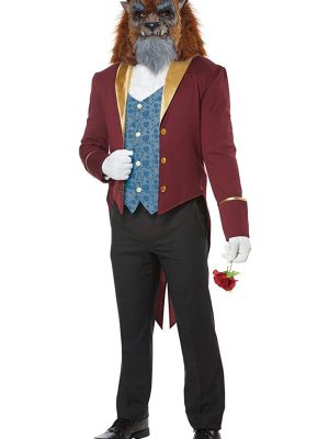 Fantasia Adulto Fera da Bela e a Fera Disney Luxo Clássica Elite Fantasia Adulto Fera da Bela e a Fera Disney Luxo Clássica Elite