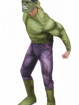 Fantasia Adulto Incrível Hulk com Músculo Clássica
