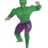 Fantasia Adulto Incrível Hulk com Músculo Luxo clássica