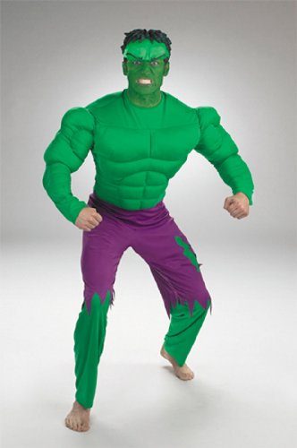 Fantasia Adulto Incrível Hulk com Músculo Luxo clássica Fantasia Adulto Incrível Hulk com Músculo Luxo clássica