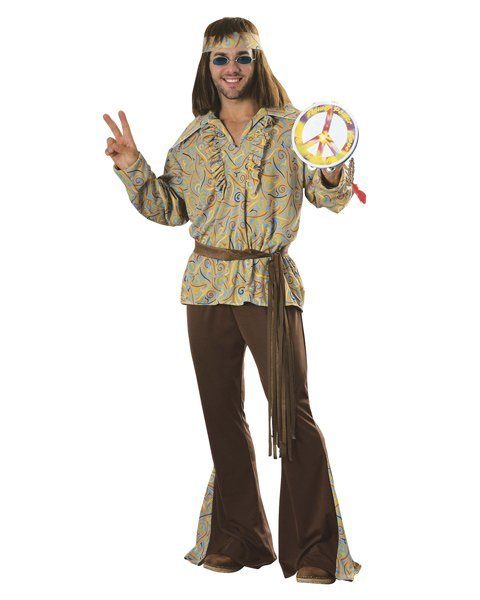 Fantasia Adulto Masculina Hippie Anos 70 Fantasia Adulto Masculina Hippie Anos 70