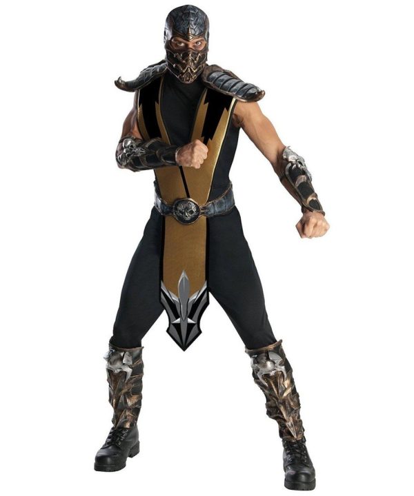 Fantasia Adulto Masculina Scorpion Mortal Kombat Fantasia Adulto Masculina Scorpion Mortal Kombat