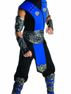 Fantasia Adulto Masculina SubZero Sub-Zero Mortal Kombat Fantasia Adulto Masculina SubZero Mortal Kombat