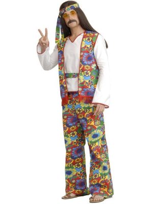 Fantasia Adulto Masculino Hippie anos 70 Fantasia Adulto Masculino Hippie anos 70