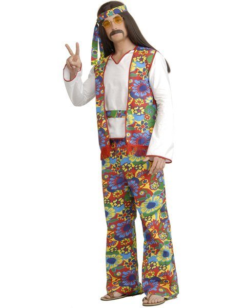 Fantasia Adulto Masculino Hippie anos 70 Fantasia Adulto Masculino Hippie anos 70